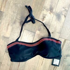 3/$20 NWT RIPZONE Lylianna Bandeau Bikini Top with Removable Halter Strap